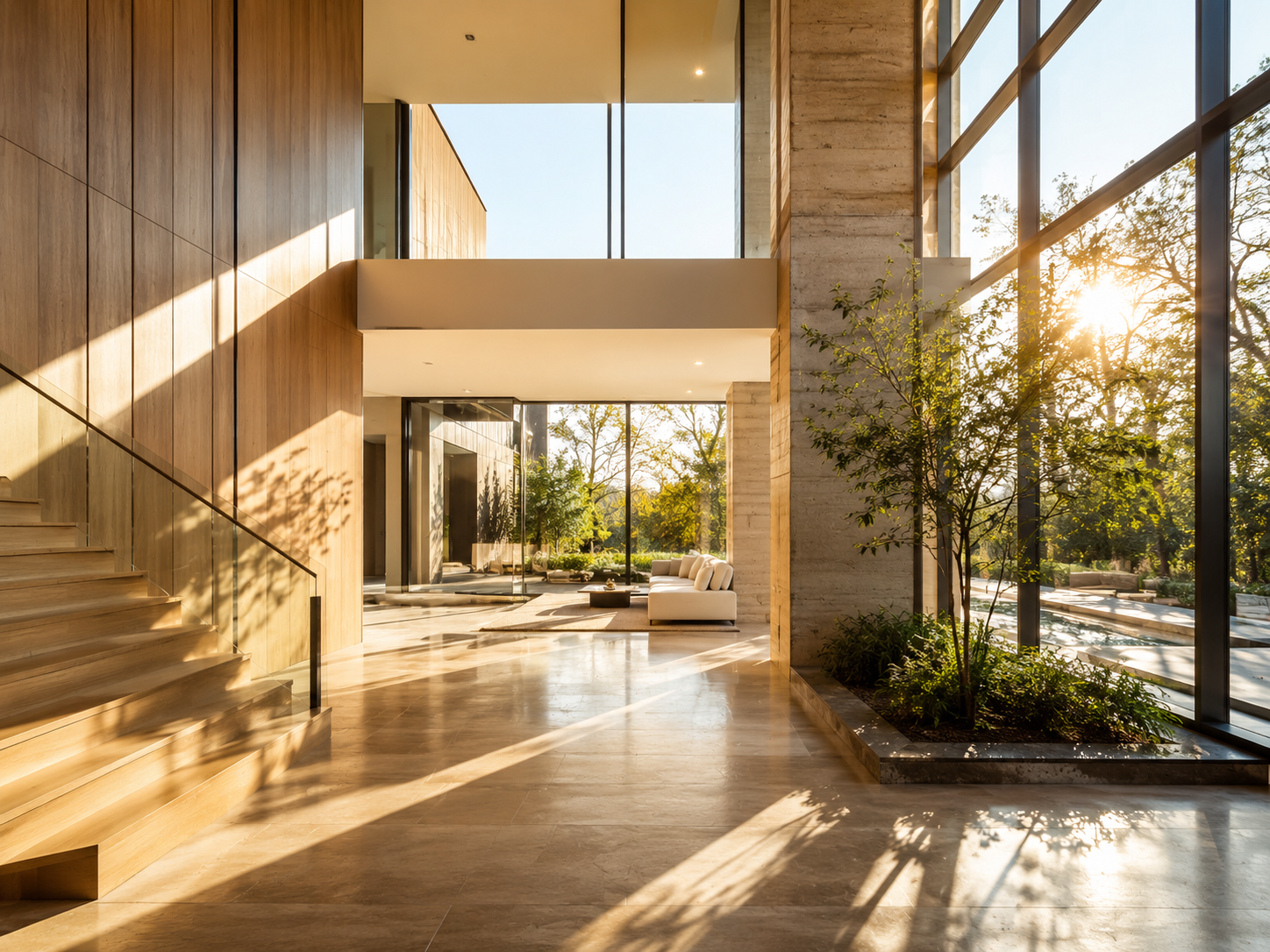 Natural sunlight streaming into a calm interior