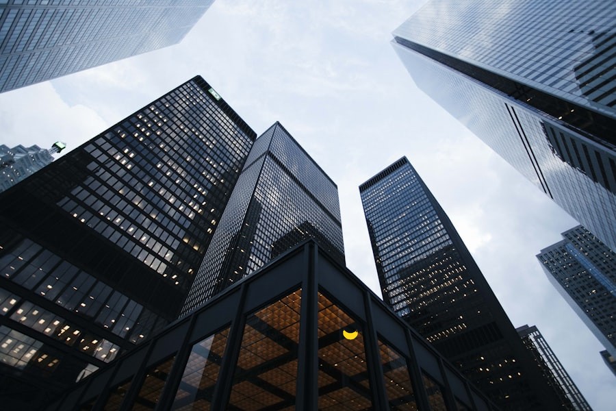 Modern commercial office tower