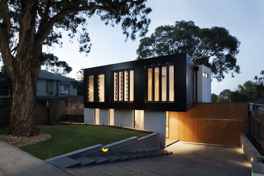 Modern mansion exterior elevation