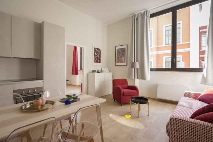 Well-planned compact apartment interior